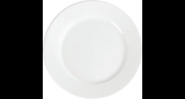 Olympia Whiteware borden met brede rand | 16,5 Ø cm | 12 Stuks