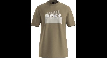 Boss Heren T-Shirt Bruin 50555799/252 C Thompson