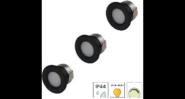Lybardo - Inbouwspots extra klein 3-pack - 3W - Dimbaar - Dim to Warm 2000K-2700K - Zaagmaat 28mm