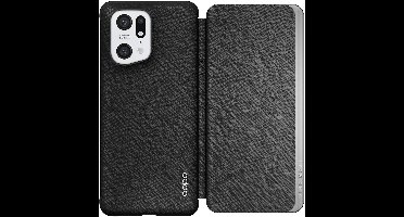 OPPO, Foliohoes voor Oppo Find X5 Folio Flip Cover met kaarthouder, Zwart