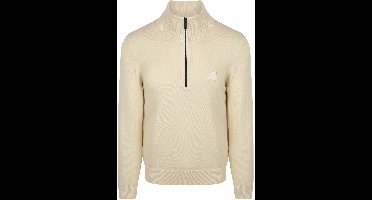 BOSS Kanobix Half Zip Trui Ecru - Maat XXL - Heren - Quarter zip
