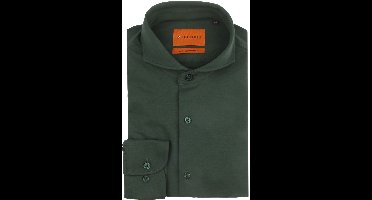 Suitable Sorona Overhemd Donkergroen - Maat 39 - Heren - Overhemden Formeel