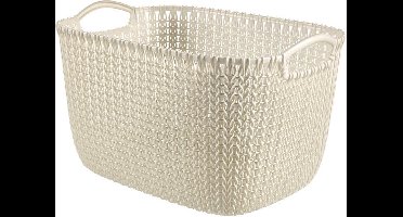 Curver Knit Opbergmand - L - 19L - Wit