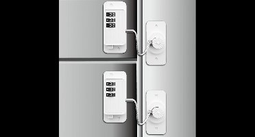 Robuust combinatieslot voor koelkasten - Kastsloten, kleefsloten voor koelkasten, kasten, laden, ramen en kasten (wit, 2 stuk)