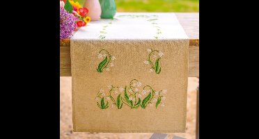 Vervaco - Loper kit Lilly of the Valley - PN-0222842 - Borduren - Borduurpakket - Borduurpakket volwassenen - Borduurpakket kind