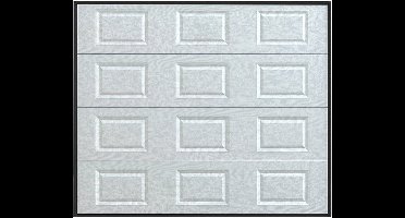 Somfy Sectionale garagedeur met witte cassette en Somfy motor - CAOPAS