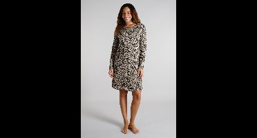 TOM TAILOR Naila - Dames nachthemd lange mouw - Dierenprint