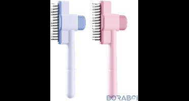 Fellblitz Bürste - Zelfreinigend - Rvs Tanden - Voor Katten en Honden