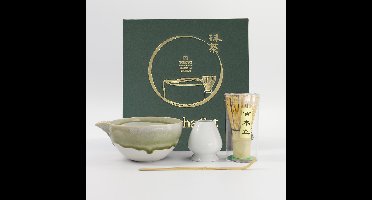Tokyo Design Studio – Matcha Geschenkset – Sasa Groen – 14.5×6.5cm – 4 Stuks