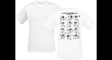 Mickey Mouse Master Kung Fu Scroll Heren T-shirt - wit - L