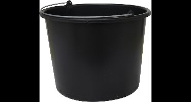 Excellent Bouw emmers - 12 liter - Maatverdeling - Zonder deksel - Zwart