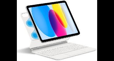 Beschermhoes voor iPad met Bluetooth-toetsenbord White iPad Pro 11 M4 2024