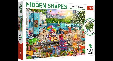 Trefl Hidden Shapes Serie - Puzzel - 1003 Stuks - Zomer Kamperen - Unieke Vormen