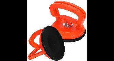 Core® Tegeltiller – Tot 50 KG - Tegeldrager - Tegellifter - Tegeltiller Vacuum - Oranje - 12cm x 12cm x 11cm