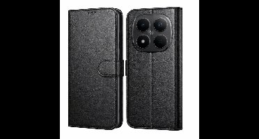 Hoesje Portemonnee geschikt voor Xiaomi Redmi Note 15 Pro 4G Zwarte portemonnee met magnetische klep en kaartopslag