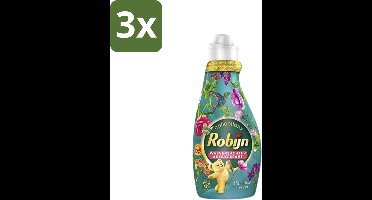 3 x Robijn Collections - Wasverzachter - Paradise Secret - 1,25L - 50 Wasbeurten - Wasverzachter - Luxe Wasverzachter - Parfum Wasverzachter - Zijdezachte Wasverzachter - Wasverzachter Voor Kleding