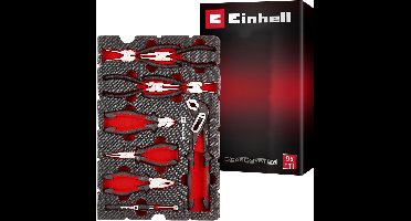 Einhell 370522 Zangen-Set 9-tlg.Einleger Pad Kofferinlegstuk