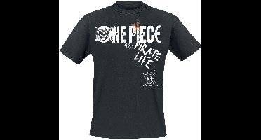 One Piece Pirate Life Heren T-shirt - zwart - L