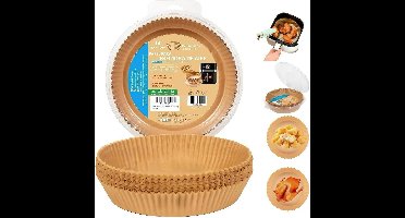 Wegwerp Airfryer Bakpapier Vierkant - 150 Stuks voor 16-20 cm Airfryers