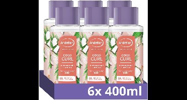 Andrélon - Shampoo - Pro-Naturals - Coco Curl - 6 x 400 ml