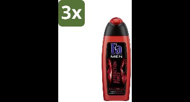 3 x Fa - Douchegel - Attraction Force - Mannen Lichaam & Haar - Bergamot & Limoen - Verfrissend - 250 ml - Douchegel Mannen - Douchegel Lichaam Haar - Bergamot Limoen - Verfrissend - 2 In 1 Douchegel