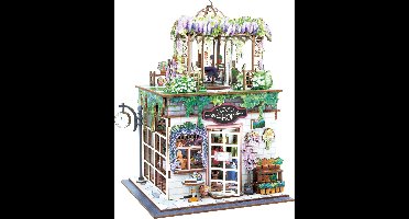 Buki - Houten modelbouwpakket diorama - thema bloemenwinkel