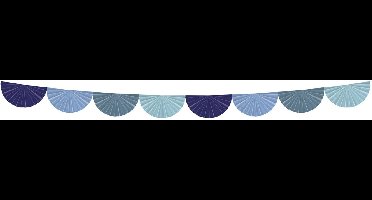 Waaierslinger - Bold Blue - 4 meter