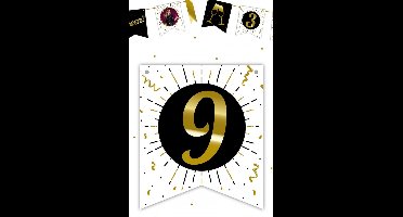 Festive numbers 9 per 3 stuks