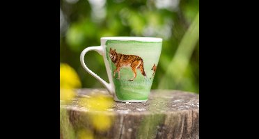 CJ Wildlife - Wolf mok - Getekend door Myrte - 310ml - Keramiek - Vaatwasser bestendig