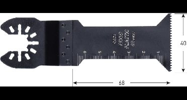 Rotec Open-Back invalzaagblad, HCS, type MTS40, 40 x 68 mm (1 stuk)