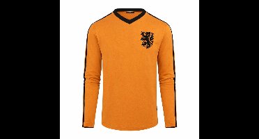 Cruyff - Holland Retro Voetbalshirt WK 1974 + Nummer 14 (Lange Mouwen)