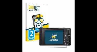 BROTECT - Screenprotector voor Sony ZV-1M2 - Folie Beschermfolie transparant 2 Stuks
