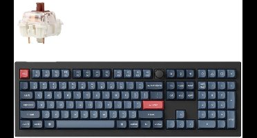 Keychron V6 Max QMK/VIA toetsenbord brown switch