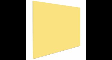 IVOL Whiteboard zonder rand - 100x150 cm - Soft Yellow - Magnetisch - Frameless