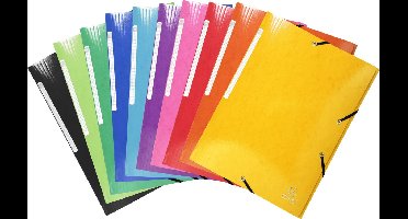 Exacompta 25x IDERAMA® Elastomap 3 kleppen Maxi Capacity 600gm2 A4 - Geassorteerd - 55929E