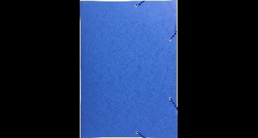Exacompta 5x Elastomap met 3 kleppen in glanskarton 600gm2 - A3 - Blauw - 59507E