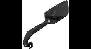 Fietsspiegel Links Edge Fatbike / E-bike Luxe Met Klem - Extra Groot En Licht Dimmend Glas