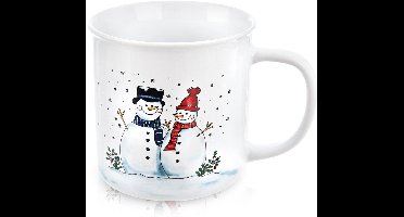 Mok Keramiek Sneeuwpop 470 ml - Koffiemok - Theebeker - Koffie - Beker