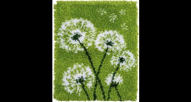 Vervaco - Knooptapijt kit - Paardebloemzaden - PN-0165486 - Borduren - Borduurpakket - Borduurpakket volwassenen - Borduurpakket kind