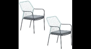 Garden Impressions Ross tuinstoel soft groen - 2 stuks