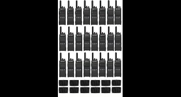 Set van 24 Cobra PX650 UHF PMR446 vergunningsvrije slimline portofoons IP54