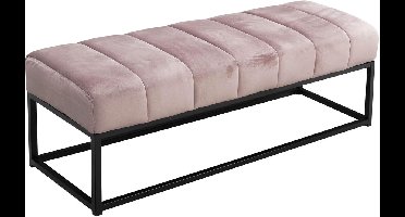 Fluwelen Bank – Velvet Sofa – Zitbank – Slaapkamerbank – Design Bank – Compact Formaat – Stevig Metalen Frame