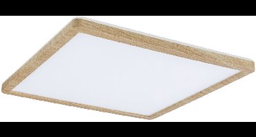 LED-paneel Atria Shine Backlight IP44 hoekig 293x293mm 16W 1600lm 3000K Houtlook