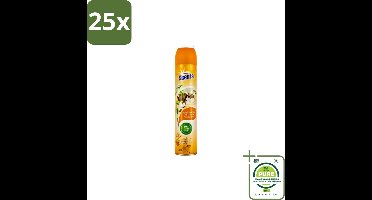 25 x At Home – Luchtverfrisser Spray – Sandalwood – Warm & Houtachtig - 400 ml - Grootverpakking - Luchtverfrisser - Geur - Sandelhout - Jasmijn - Geurneutralisatie