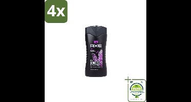 Axe – Douchegel – Excite - 250 ml - Voordeelverpakking - 4 stuks - Douchegel - Zwarte peper