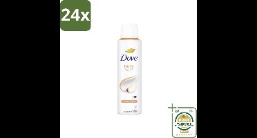 Dove – Deodorant Spray – Fruity Fresh – 150 ml - Voordeelverpakking - 24 stuks - Fruitige geur - Okselhuid verzorging