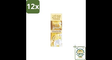 Lenor In-Wash Geurbooster Gouden Orchidee 19 wasbeurten 235 gr - Voordeelverpakking - 12 stuks - Amber en orchidee - Wasparfum