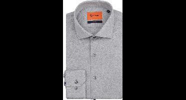Suitable Knitted Grijs - Maat 41 - Heren - Overhemden Formeel