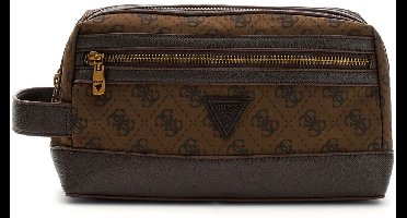GUESS accessoiretas Berlin Small Necessaire Coffee bruine