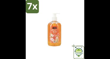 7 x Sence – Handzeep – Splash To Bloom Peach – 500 ml - Grootverpakking - Handzeep - Perzikgeur - Reiniging - Handen Reinigen - Zachte Handzeep